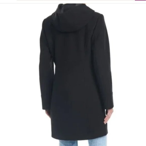 NWT Vince Camuto Ladies' Hooded Full-Zip Jacket, Black - Picture 4 of 6